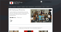 Desktop Screenshot of billhathawayministries.org